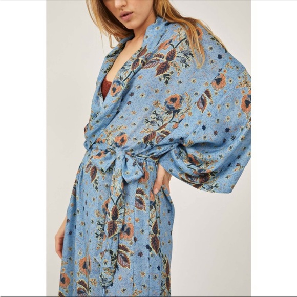 Free People Other - Free People Gigi Robe / Denim Combo
